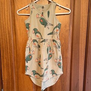 Tea Collection Green and Pink Graphic Dress